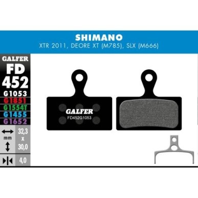 Plaquettes Galfer Shimano XT 1053 Noir