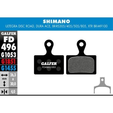 Plaquettes Galfer Shimano Ultegra Noir