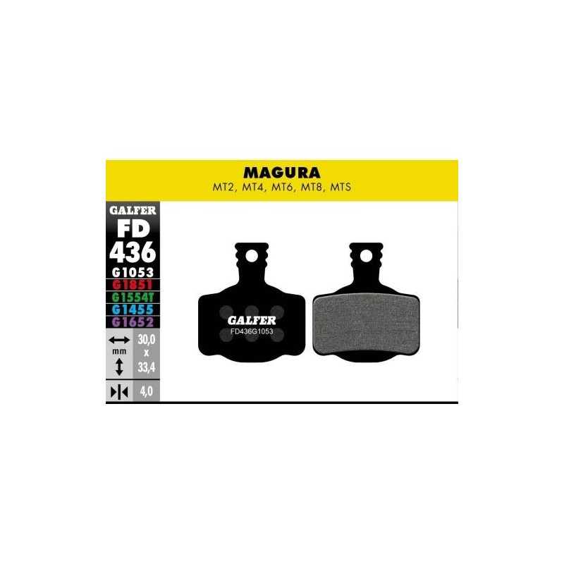 Plaquettes Galfer Magura MT2 1053 Noir