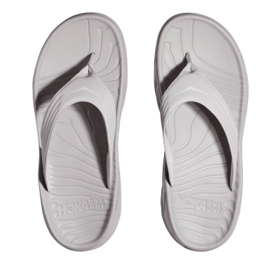 Hoka Ora Recovery Flip lunar rock / white