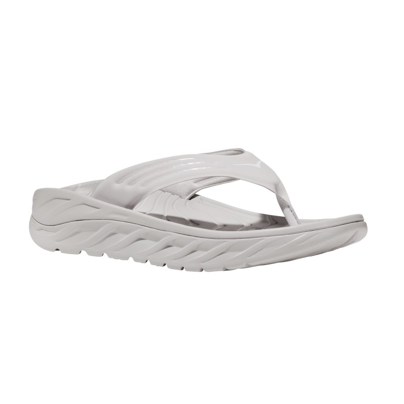 Hoka Ora Recovery Flip lunar rock / white