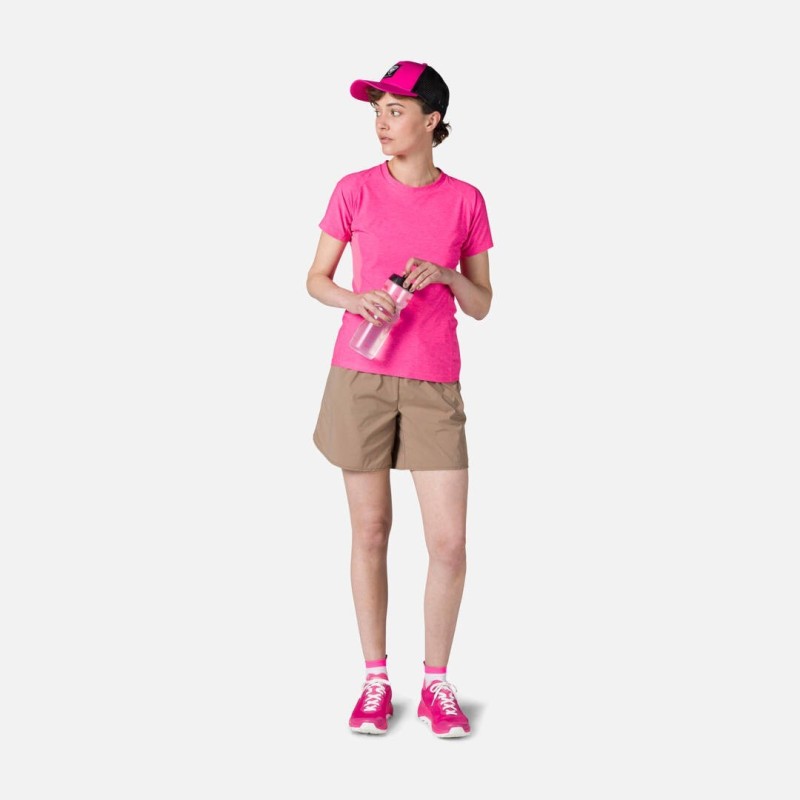 Rossignol Melange SS Tee Femme cerise pink Rossignol Melange SS Tee Femme cerise pink