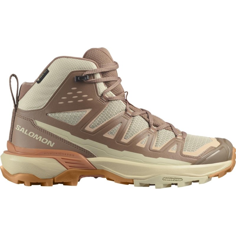 Salomon X Ultra 360 Edge Mid GTX Femme shortbread / raw umber / prairie sunset Salomon X Ultra 360 Edge Mid GTX Femme shortbread / raw umber / prairie sunset