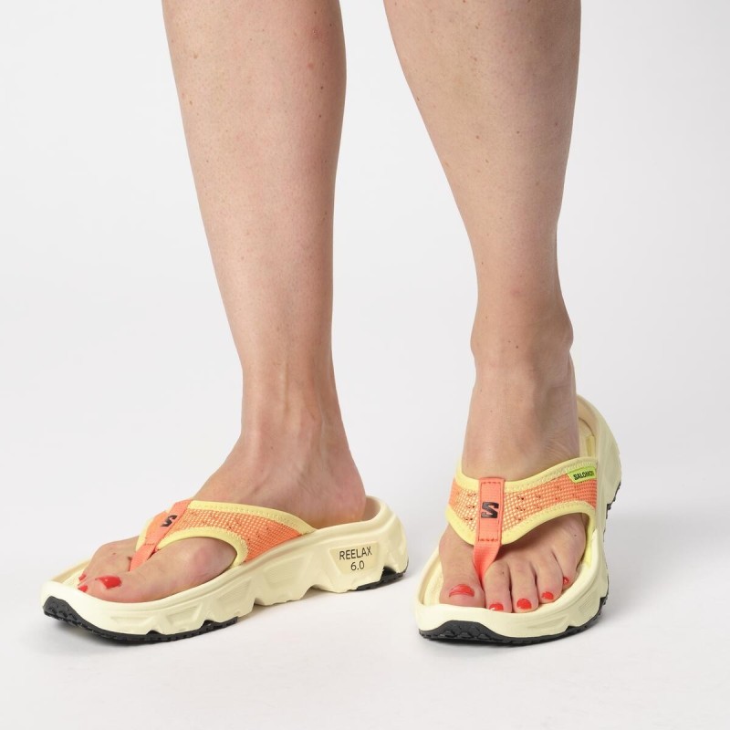 Salomon Reelax Break 6.0 Femme Fresh salmon / transparent yellow / sunny lime