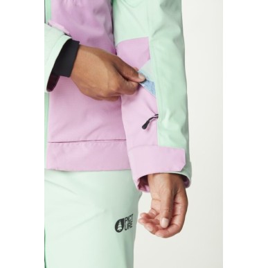 Picture Seen jacket femme silt green acid lime orchid