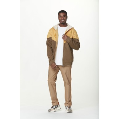 Picture basement plush zip hoodie oak buff bison