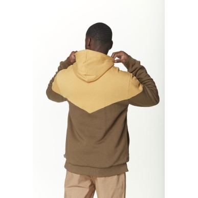 Picture basement plush zip hoodie oak buff bison