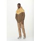 Picture basement plush zip hoodie oak buff bison