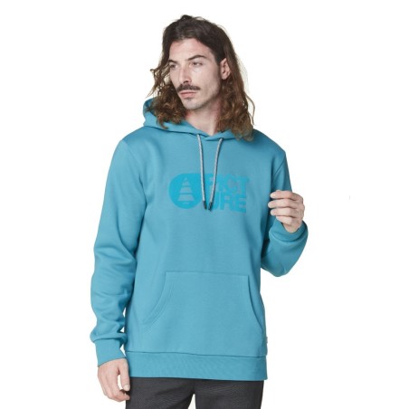 Picture Basement Flock Hoodie biscay bay