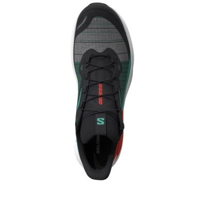 Salomon Genesis black / electric green / cherry tomato