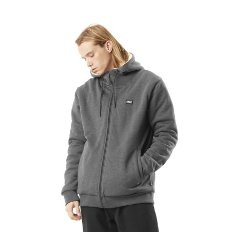Picture Yinni Plush Zip Hoodie dark grey melange