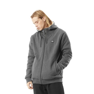 Picture Yinni Plush Zip Hoodie dark grey melange