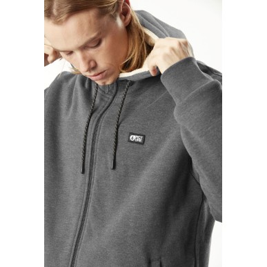 Picture Yinni Plush Zip Hoodie dark grey melange