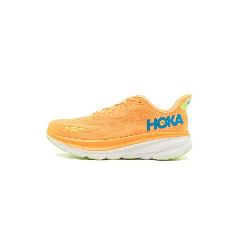 Hoka Clifton 9 solar flare / lettuce