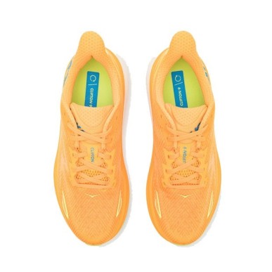 Hoka Clifton 9 solar flare / lettuce
