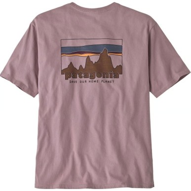 Patagonia 73 Skyline Organic Tee stormy mauve