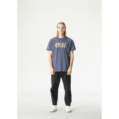 Picture Basement Cork Tee dark blue melange