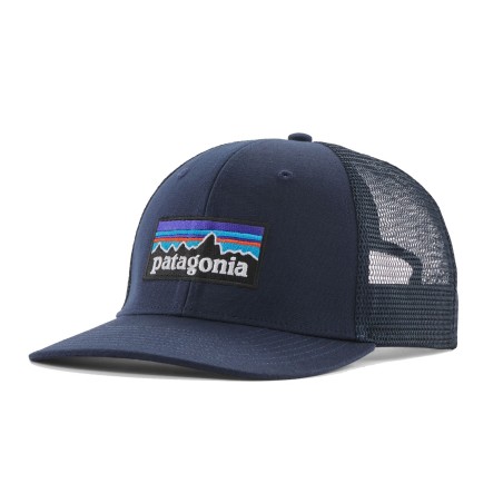 Patagonia P-6 Logo Trucker Hat new navy