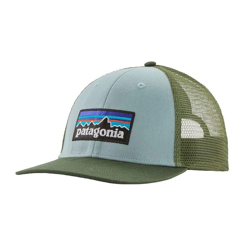 Patagonia P-6 Logo Lopro Trucker Hat thermal blue