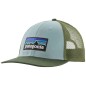 Patagonia P-6 Logo Lopro Trucker Hat thermal blue