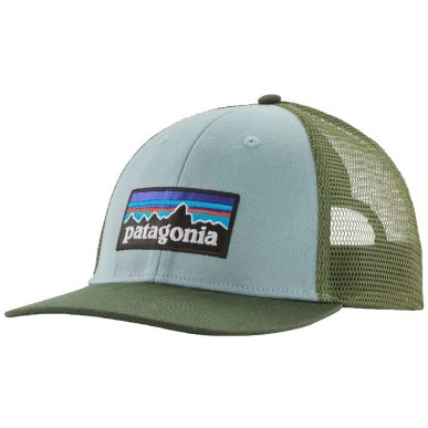 Patagonia P-6 Logo Lopro Trucker Hat thermal blue