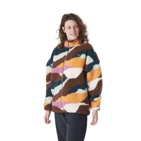 Picture Gypsi Zip Fleece Femme strates print