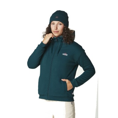 Picture Glimma Plush Zip Hoodie Femme deep water