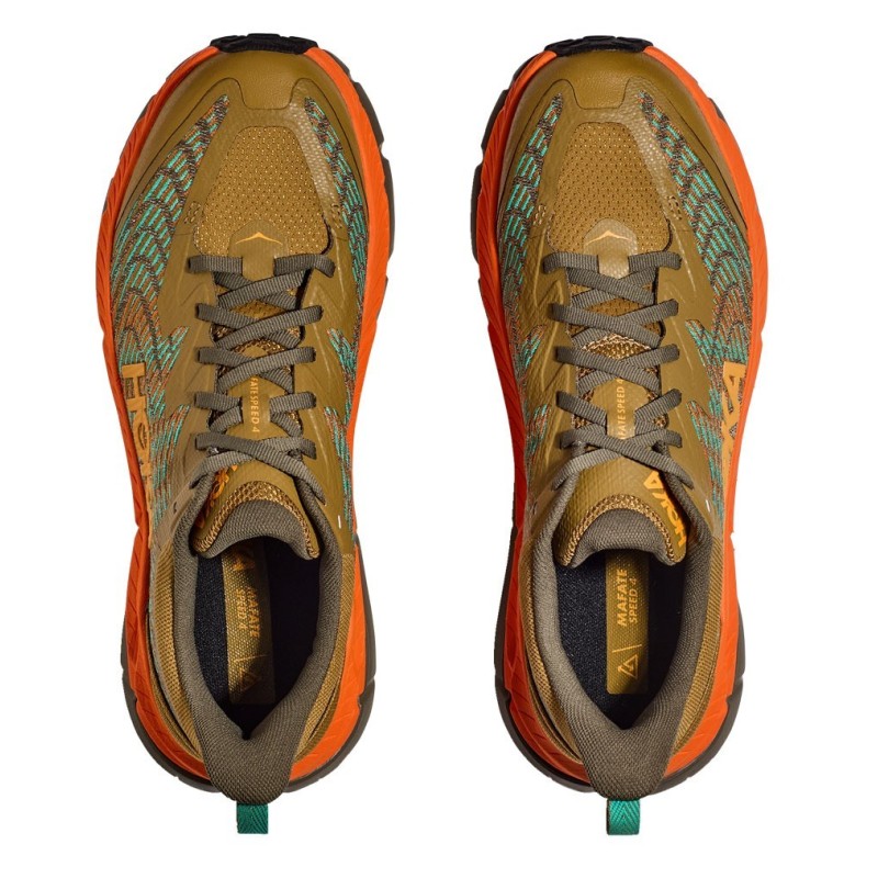 Hoka Mafate Speed 4 antique olive / squash
