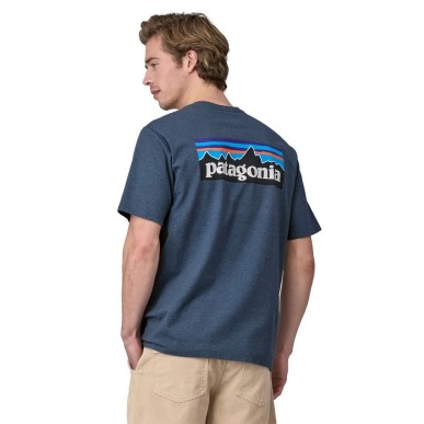 Patagonia P-6 Logo Responsibili Tee utility blue