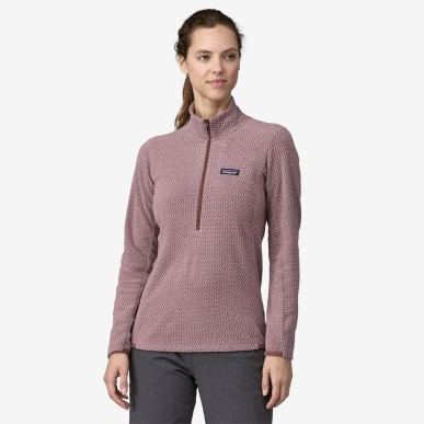 Patagonia R1 Air Zip Neck Femme stormy mauve