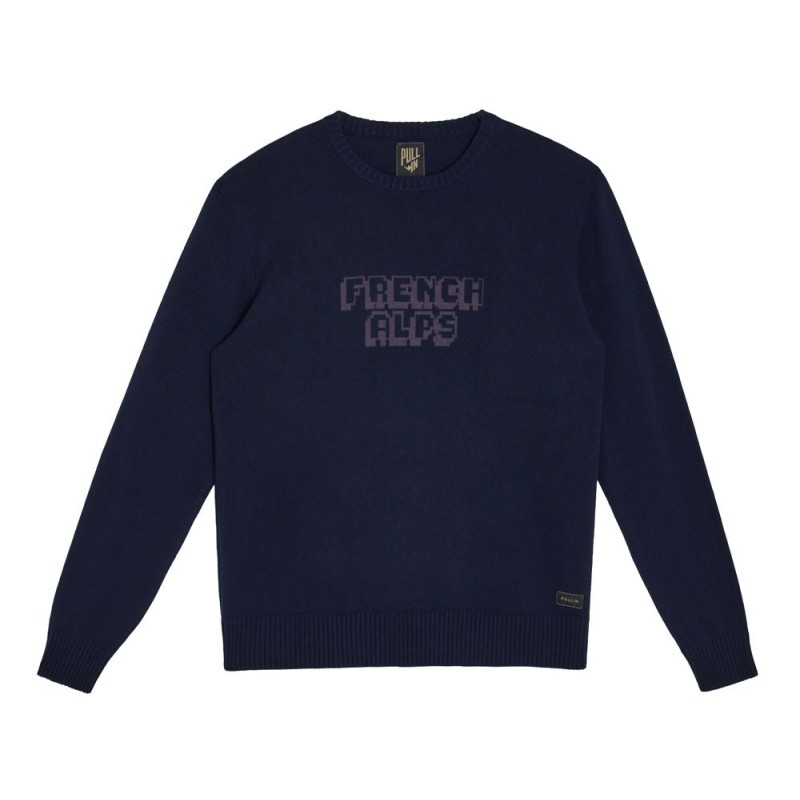 Pull in Pull Print French Alps blue