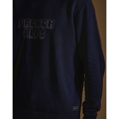 Pull in Pull Print French Alps blue