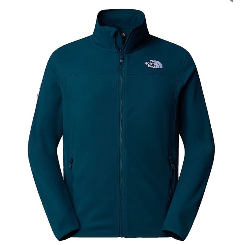 The North Face 100 Glacier Full Zip midnight petrol The North Face 100 Glacier Full Zip midnight petrol