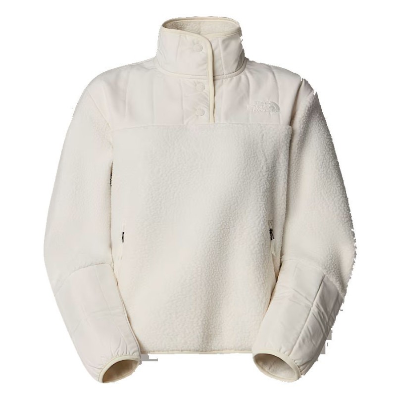 The North Face Cragmont fleece snap femme white dune The North Face Cragmont fleece snap femme white dune