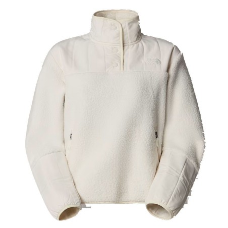 The North Face Cragmont fleece snap femme white dune