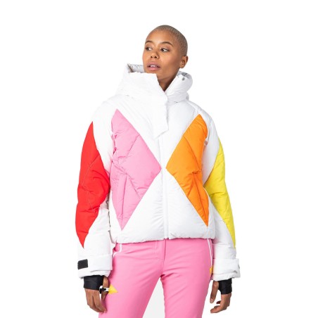 Rossignol Diamond Down Bomber Jacket Femme white