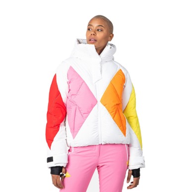 Rossignol Diamond Down Bomber Jacket Femme white