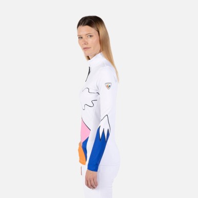 Rossignol Booster 1/2 Zip Top Femme white