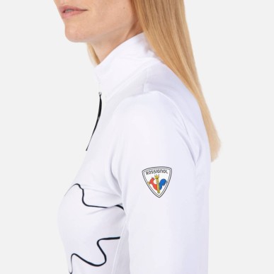 Rossignol Booster 1/2 Zip Top Femme white