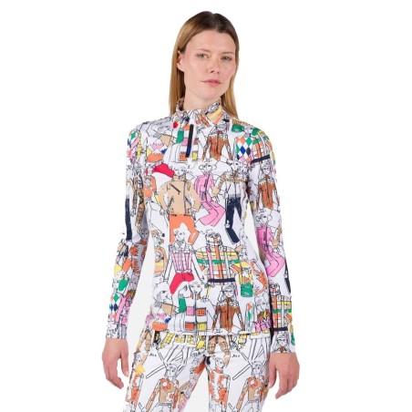 Rossignol Booster 1/2 Zip Top Femme multico