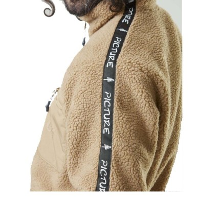 Picture Quilchena zip fleece dark stone
