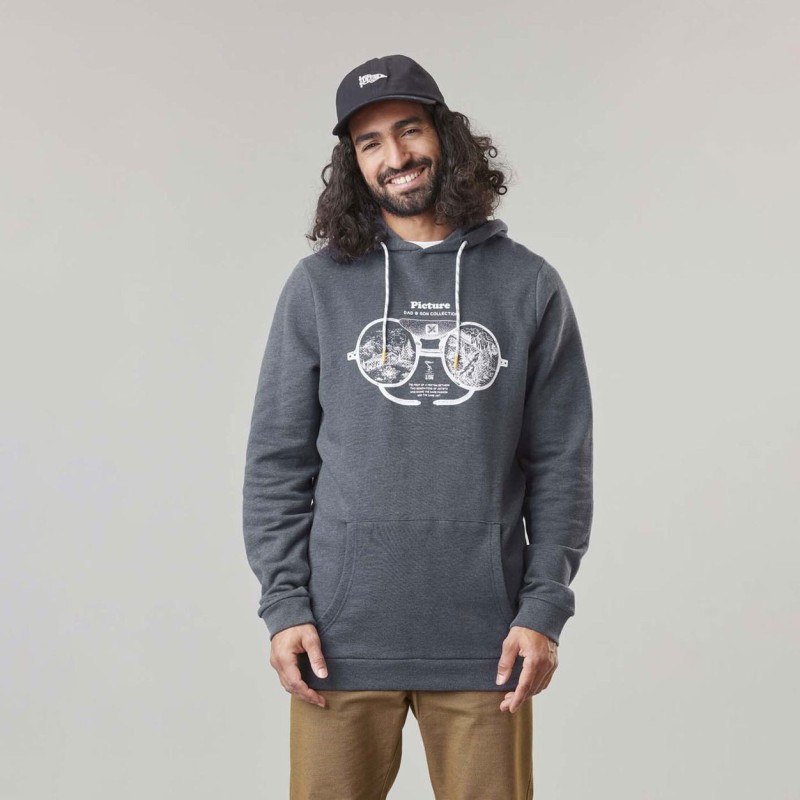 Picture D&S Glasses Hoodie dark blue melange