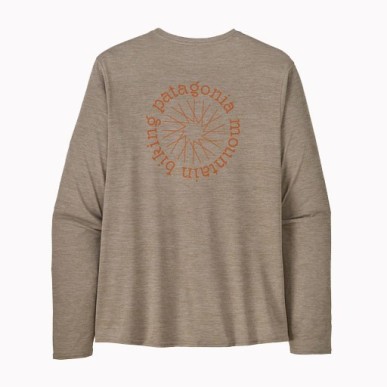 Patagonia L/S Cap Cool Daily Graphic Tee seabird grey x-dye