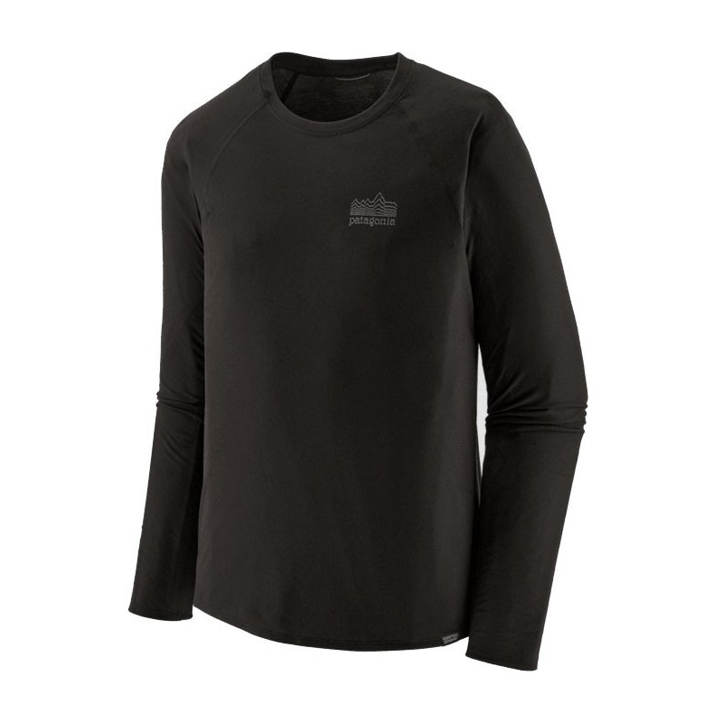 Patagonia L/S Cap Cool Trail Graphic Tee black
