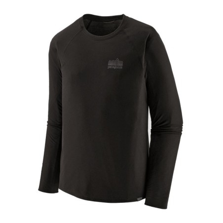 Patagonia L/S Cap Cool Trail Graphic Tee black
