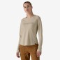 Patagonia L/S Cap Cool Trail Graphic Tee Femme pumice Patagonia L/S Cap Cool Trail Graphic Tee Femme pumice