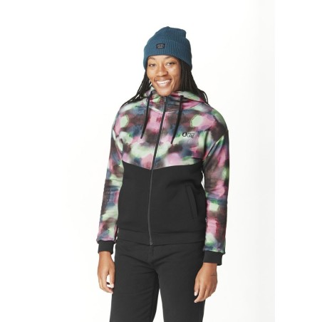 Picture Basement Plush Zip Hoodie Femme black