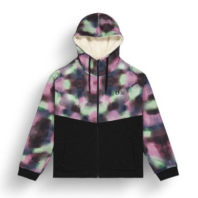Picture Basement Plush Zip Hoodie Femme black